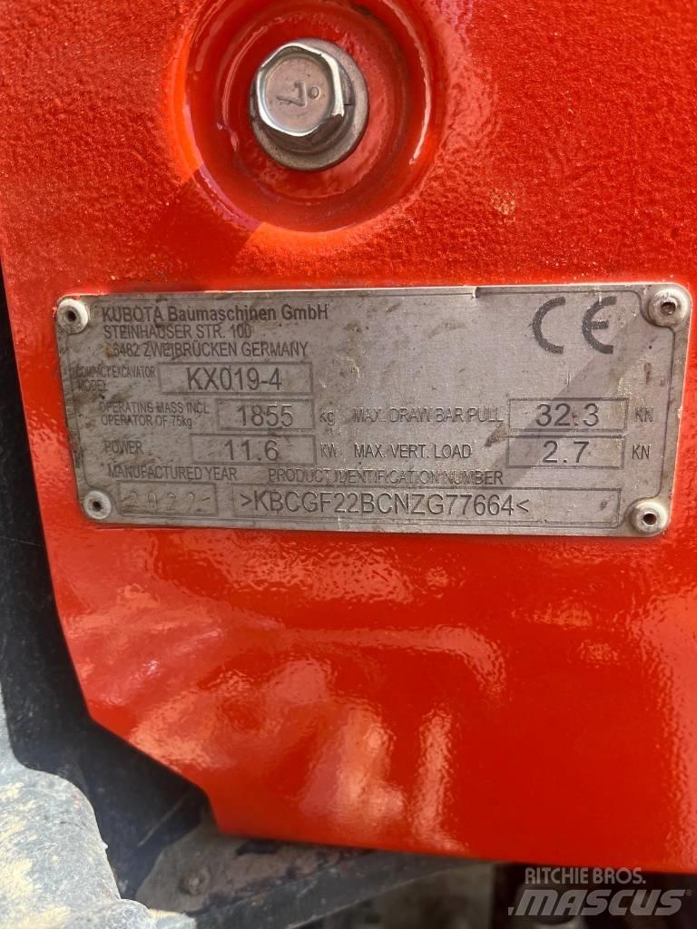 Kubota KX 019-4 Mini excavatoare < 7t