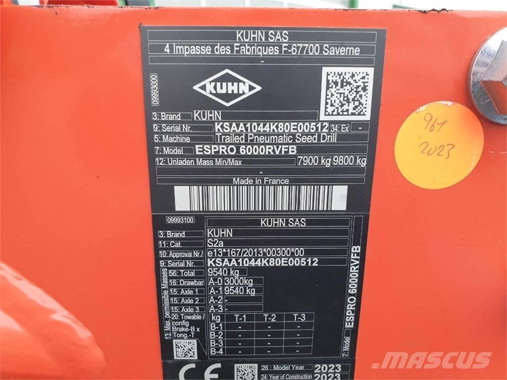 Kuhn ESPRO6000 Perforatoare