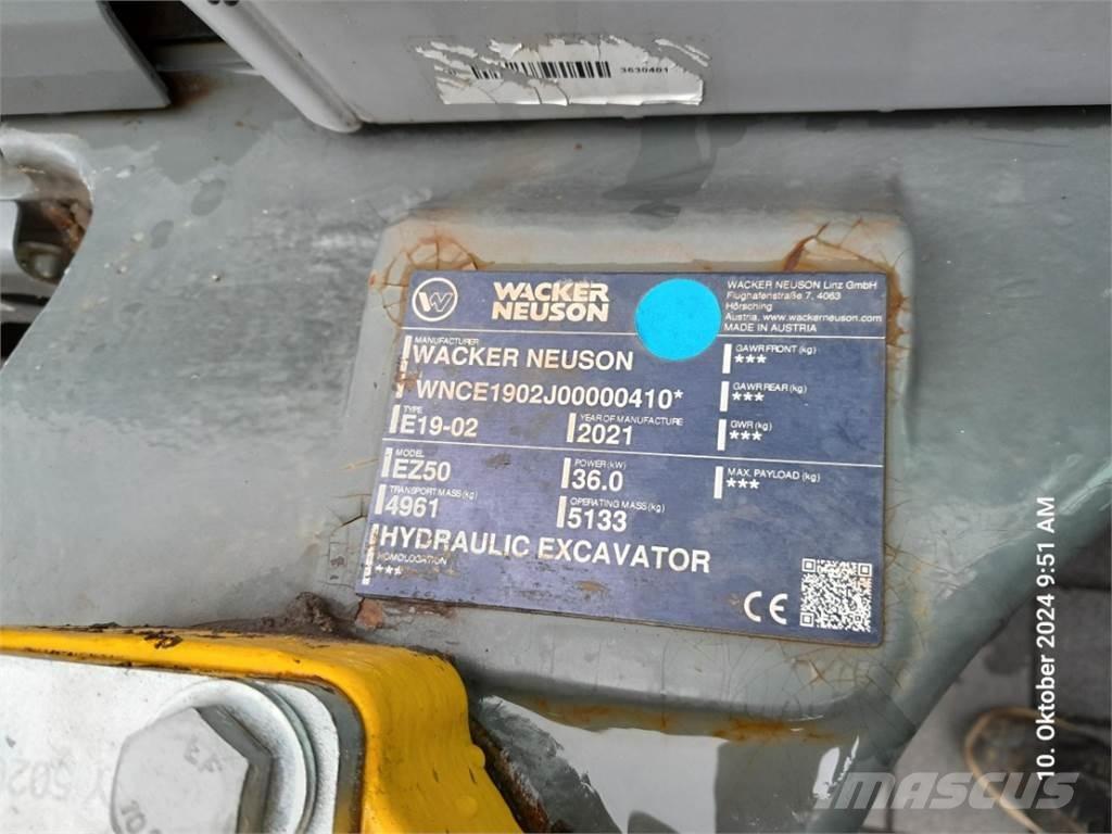 Wacker Neuson EZ50 Mini excavatoare < 7t