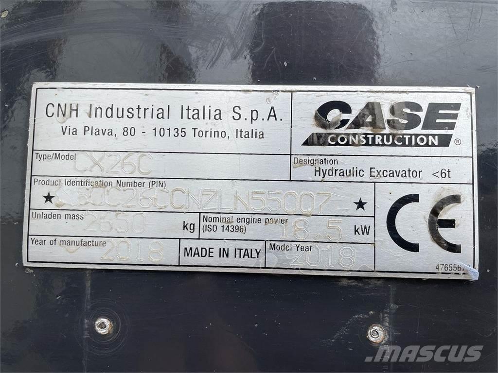 CASE CX26C Excavatoare cu roti