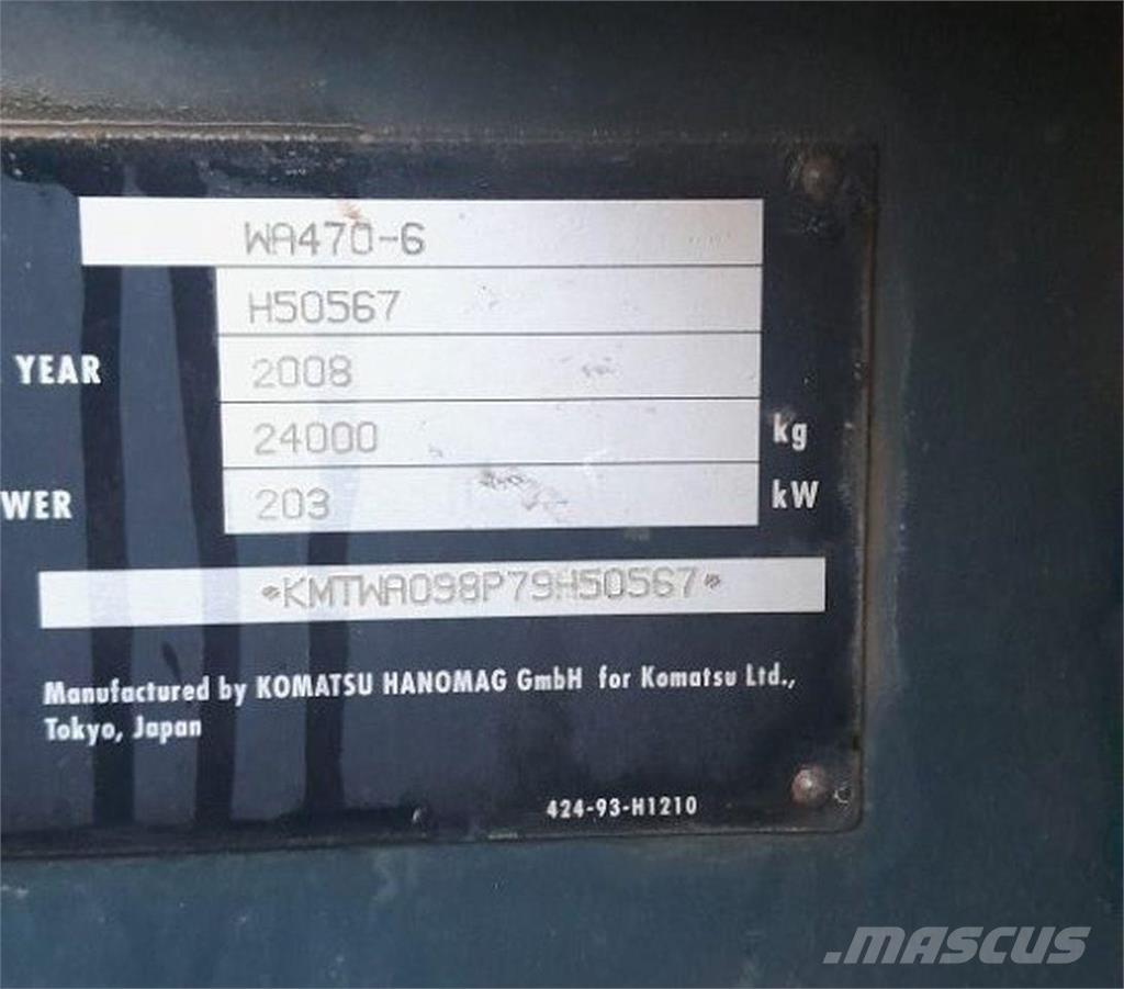 Komatsu WA470-6 Incarcator pe pneuri