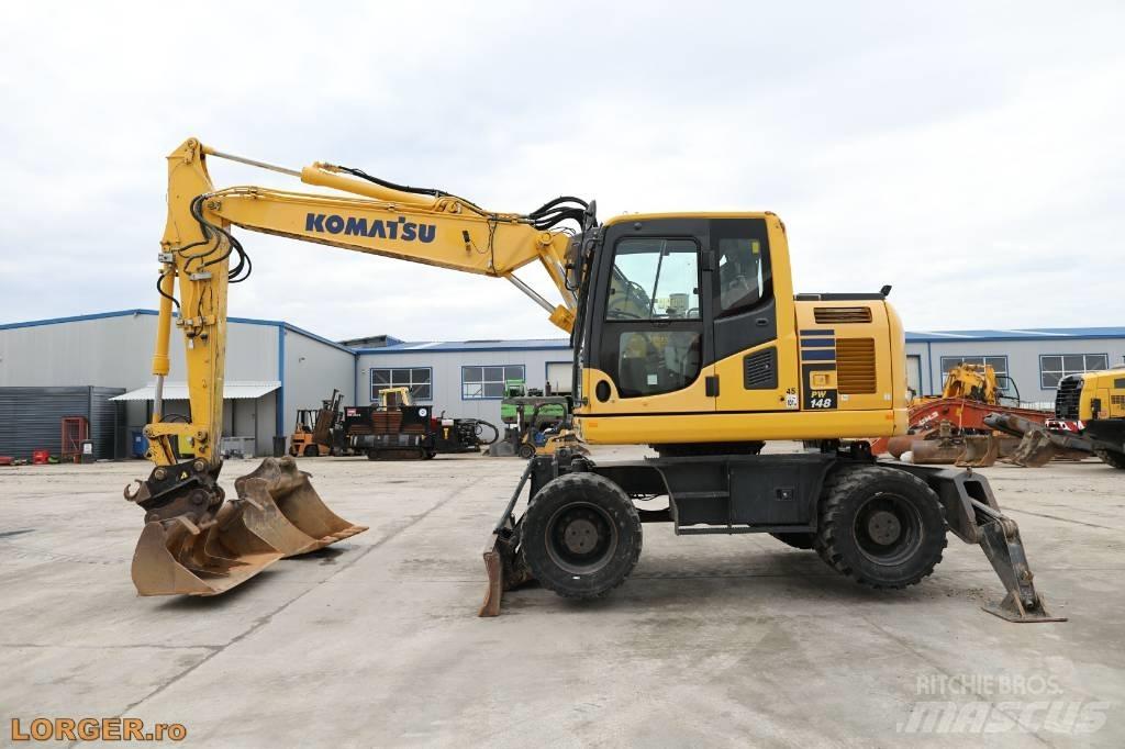 Komatsu PW 148-10 Excavatoare cu roti