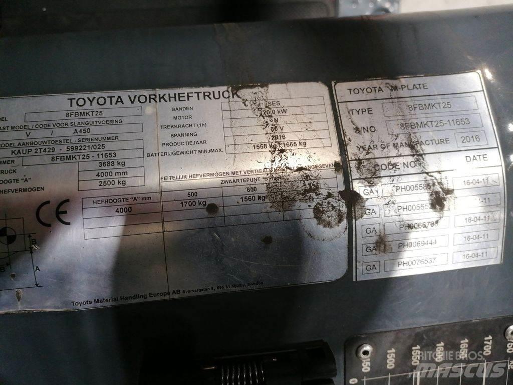 Toyota 8FBMKT25 Stivuitor electric