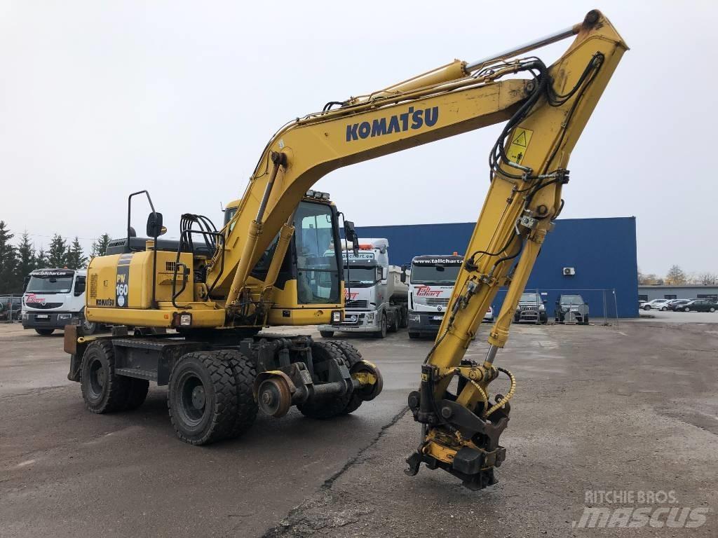 Komatsu PW160-7E0 Excavatoare cu roti