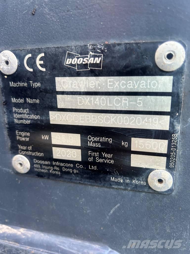 Doosan DX140LCR-5 Excavatoare pe șenile

