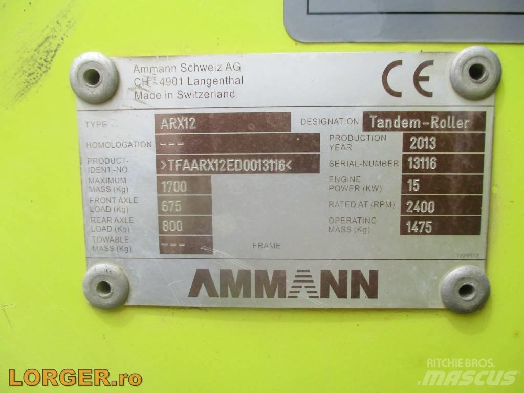 Ammann ARX 12 Cilindri compactori dubli