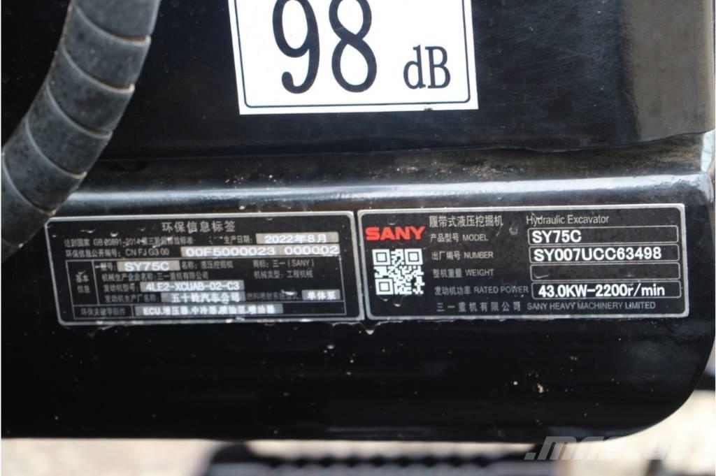 Sany sy75 Excavatoare pe șenile
