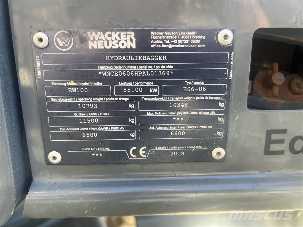 Wacker Neuson EW 100 Excavatoare cu roti