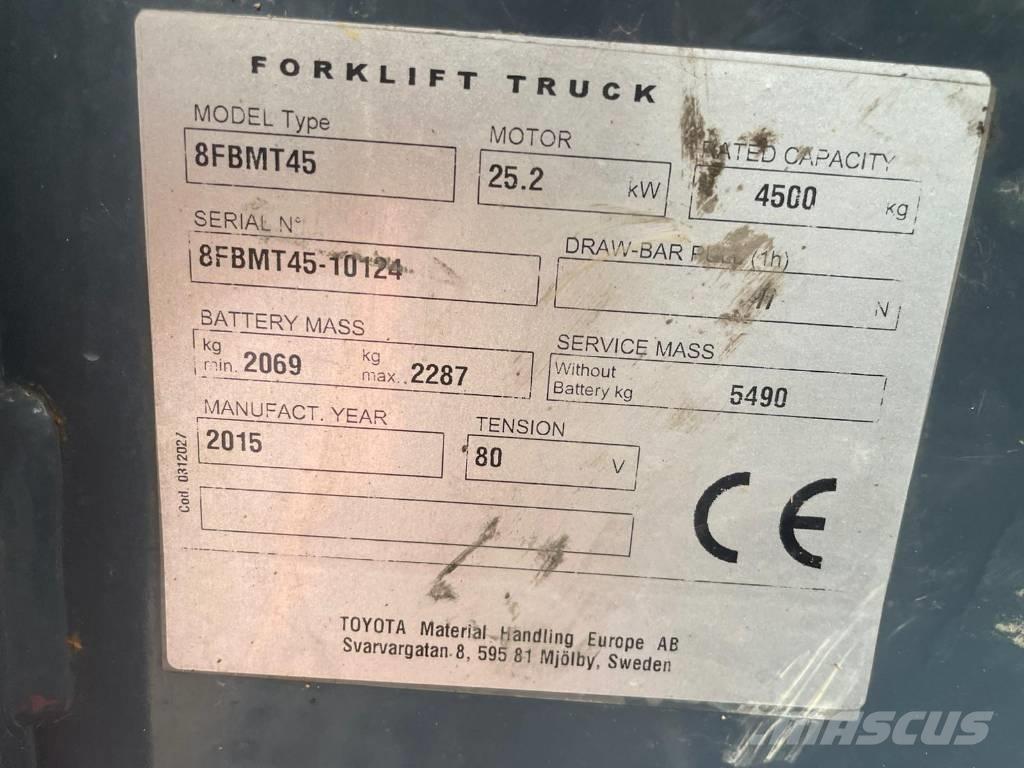 Toyota 8 FBMT 45 Stivuitor electric