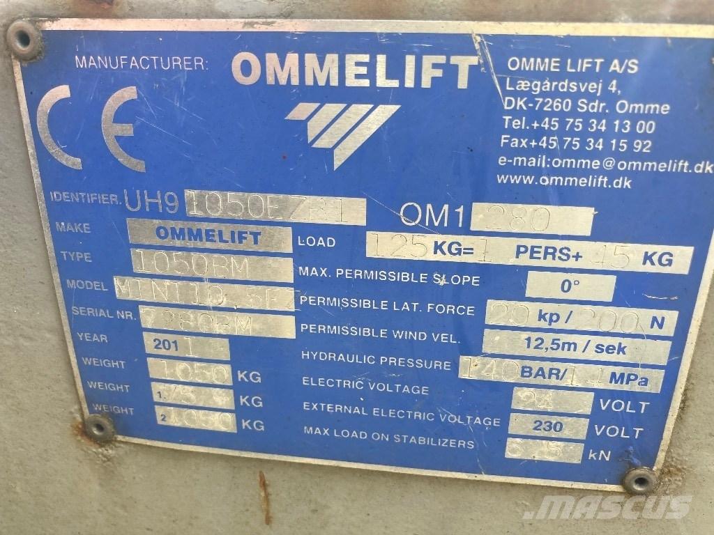 Omme lift Mini 10 Platforme aeriene montate pe remorca