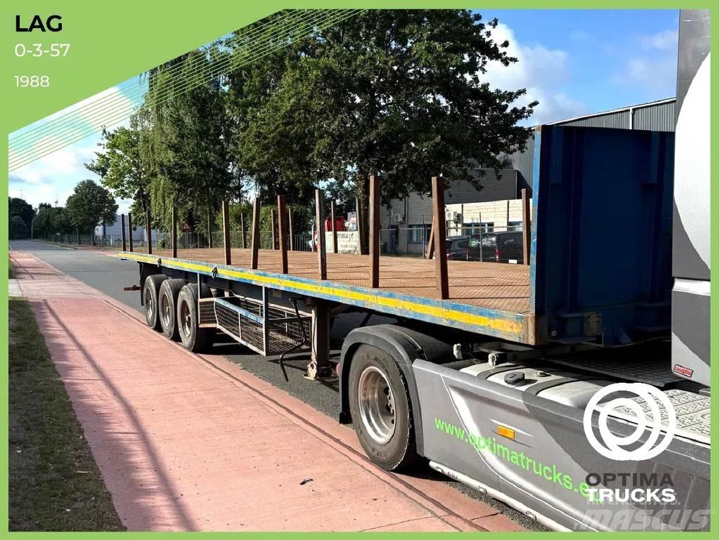 LAG 0-3-57 Flatbed/Dropside semi-trailers