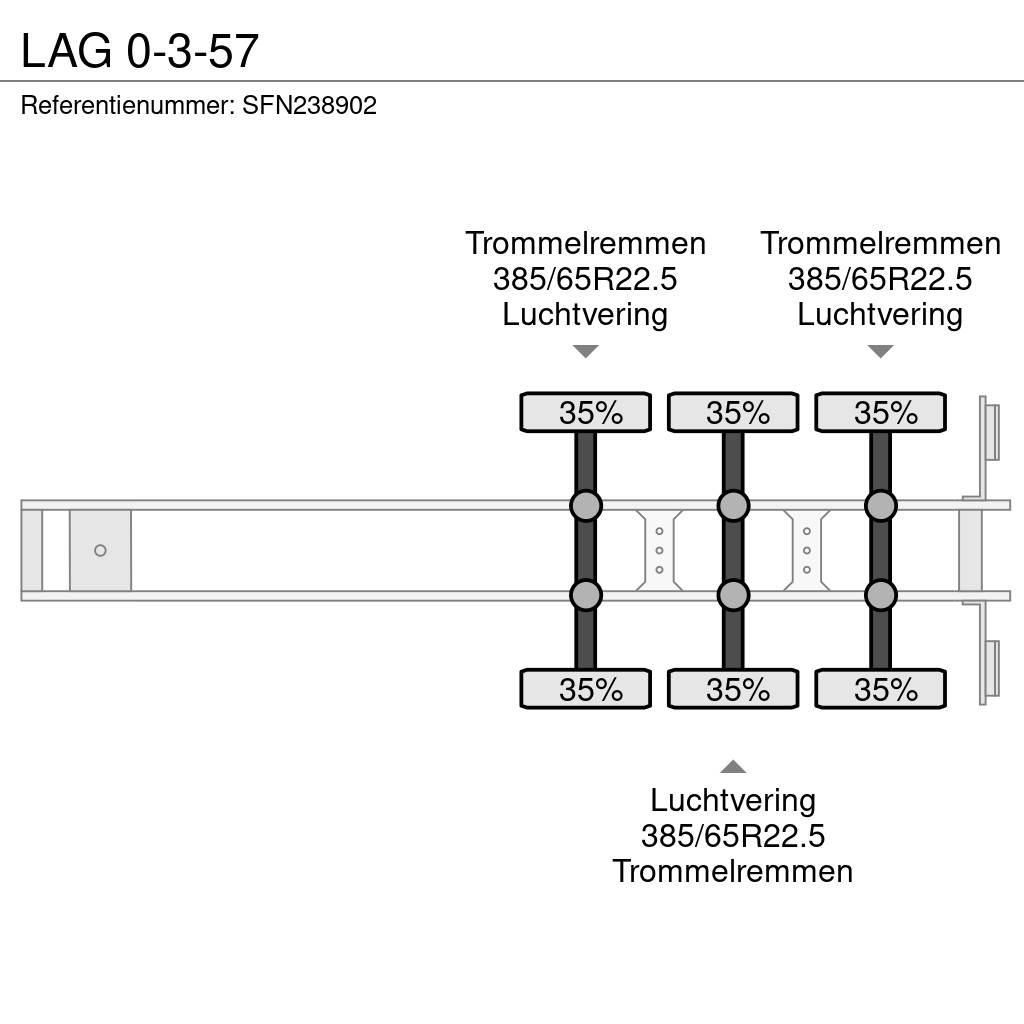LAG 0-3-57 Flatbed/Dropside semi-trailers