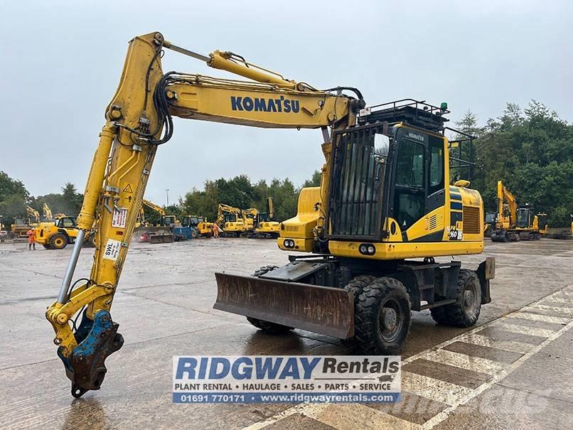 Komatsu PW 160 Excavatoare cu roti