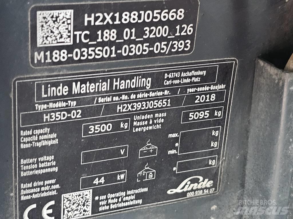 Linde H35D-02 Stivuitor diesel