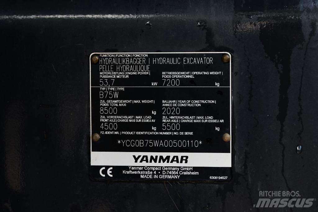 Yanmar B 75 W Excavatoare cu roti