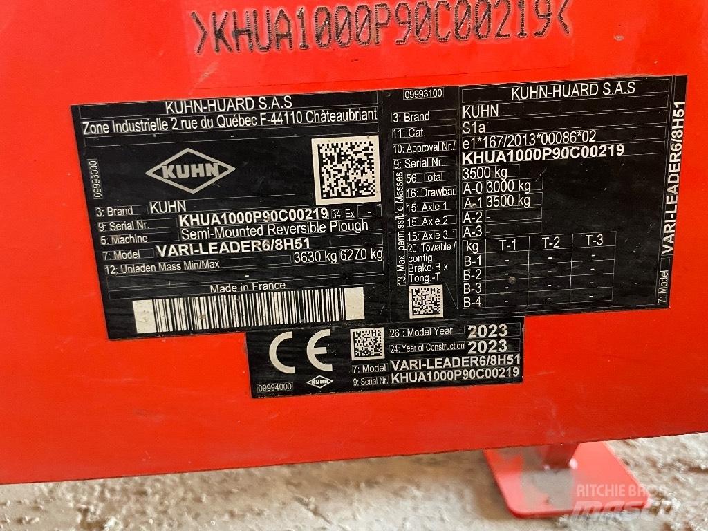 Kuhn Vari-Leader Pluguri reversibile