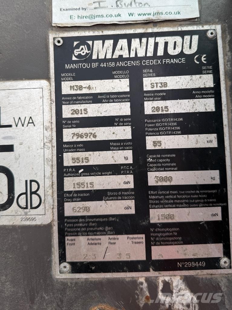 Manitou M30-4 ST3B Stivuitoare telescopice