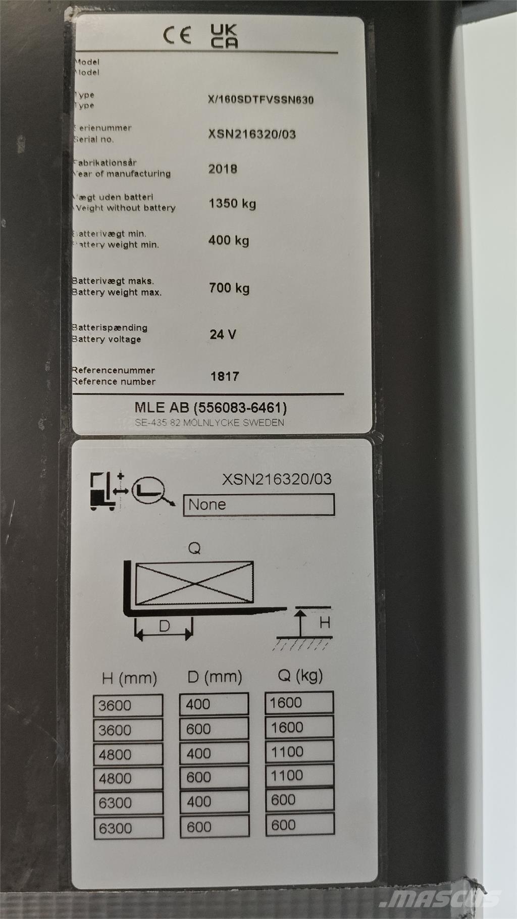 Atlet XSN160E Transpaleti autopropulsanti