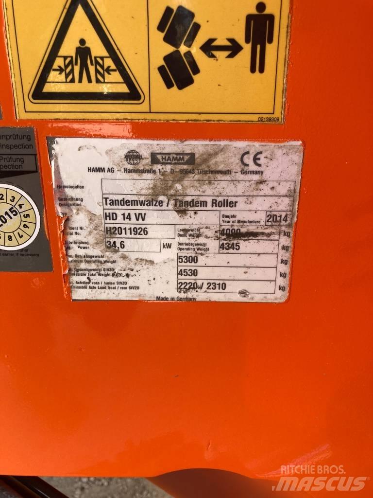 Hamm HD 14 VV Cilindri compactori dubli