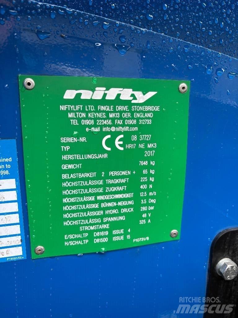 Niftylift HR 17 Nacele cu brat articulat