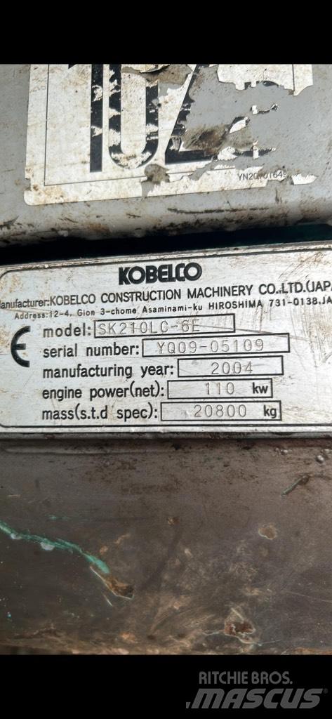 Kobelco SK210 lc Excavatoare pe șenile
