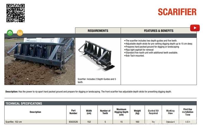 Bobcat Scarifier Utilaje întreţinere terenuri - Altele