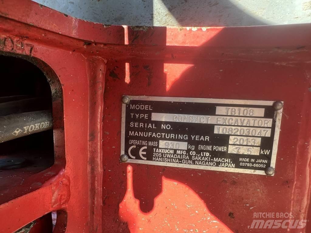 Takeuchi TB108 Mini excavatoare < 7t
