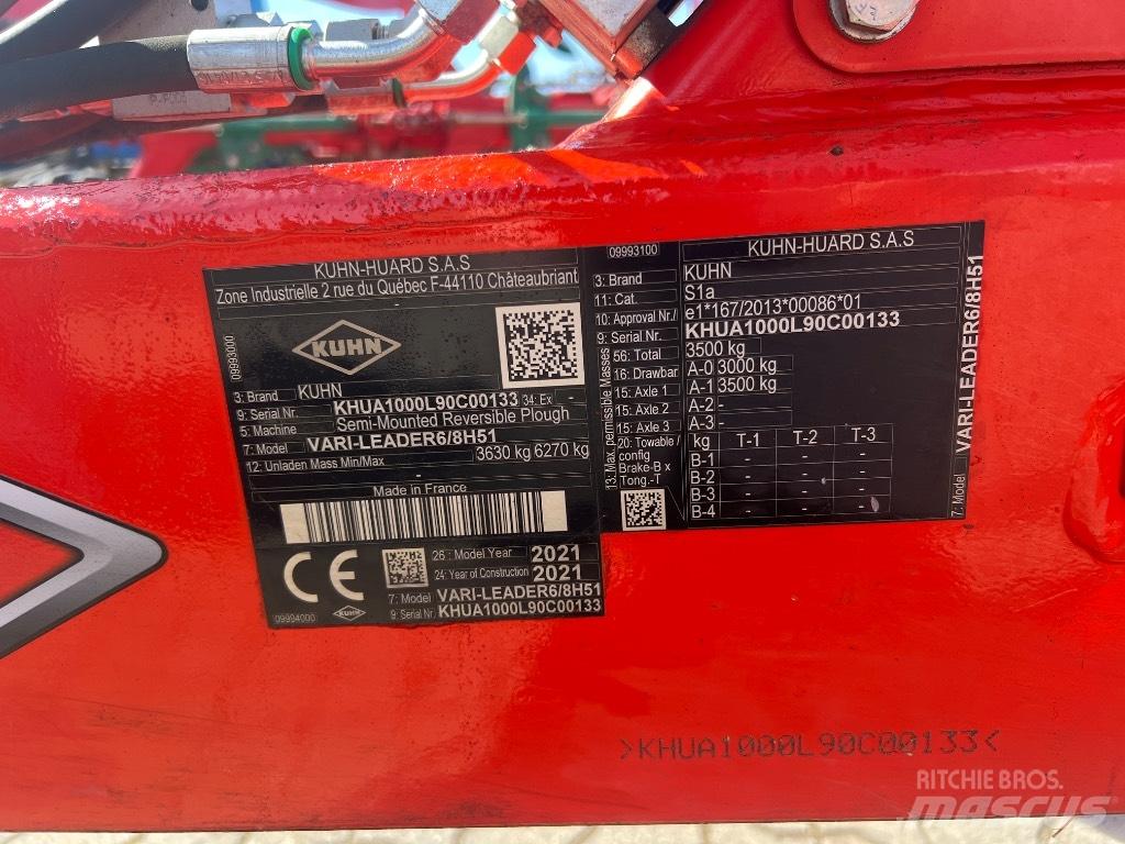 Kuhn Vari-Lander Pluguri reversibile