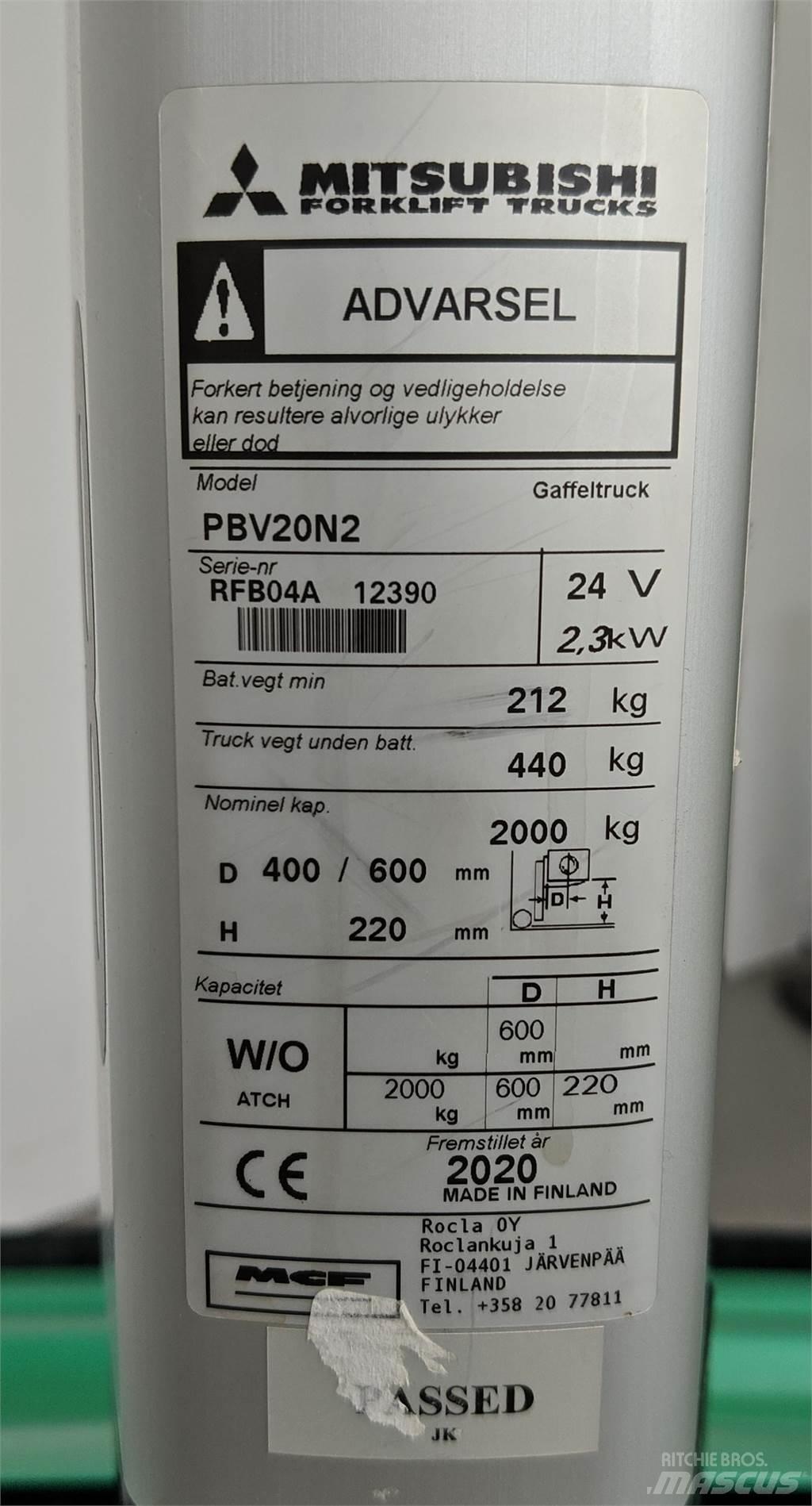 Mitsubishi PBV20N2 Strivuitoare-altele