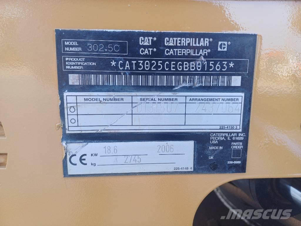 CAT 302.5 Mini excavatoare < 7t