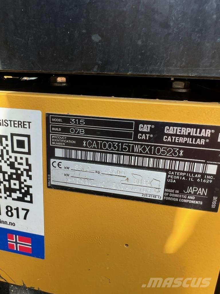 CAT 315 Excavatoare pe șenile
