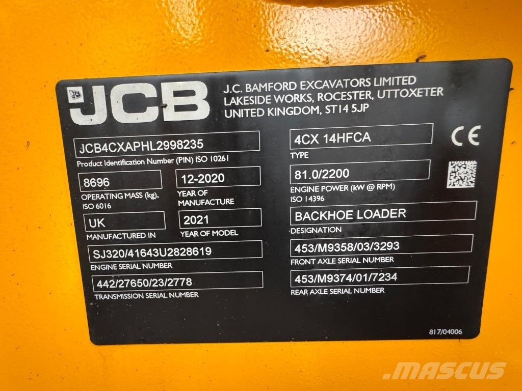 JCB 4 CX 14 Buldoexcavatoare