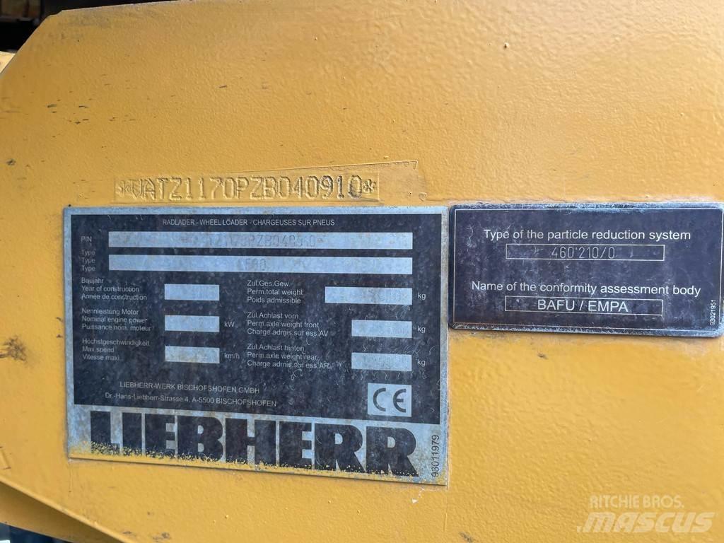 Liebherr L580 Incarcator pe pneuri