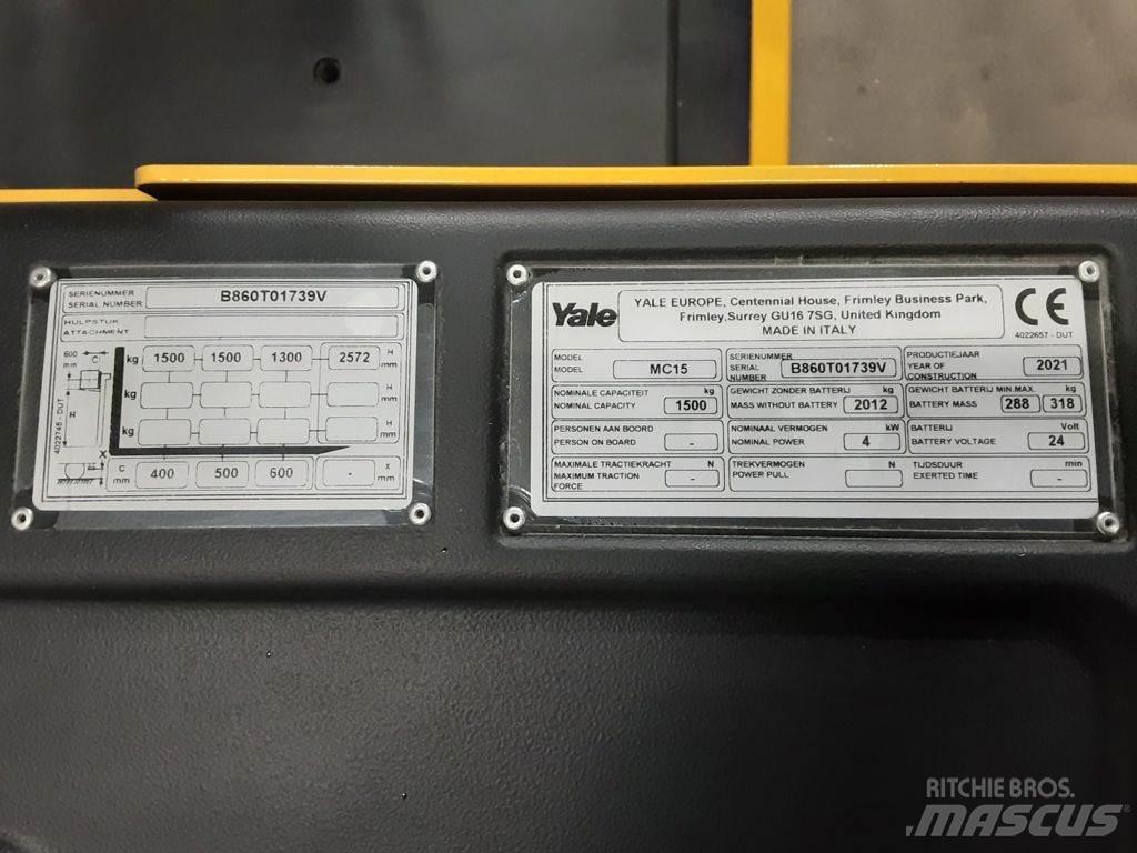 Yale MC15 Stivuitor cu catarg retractabil