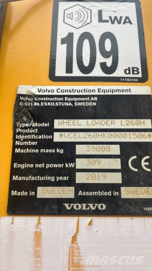 Volvo L260H Incarcator pe pneuri