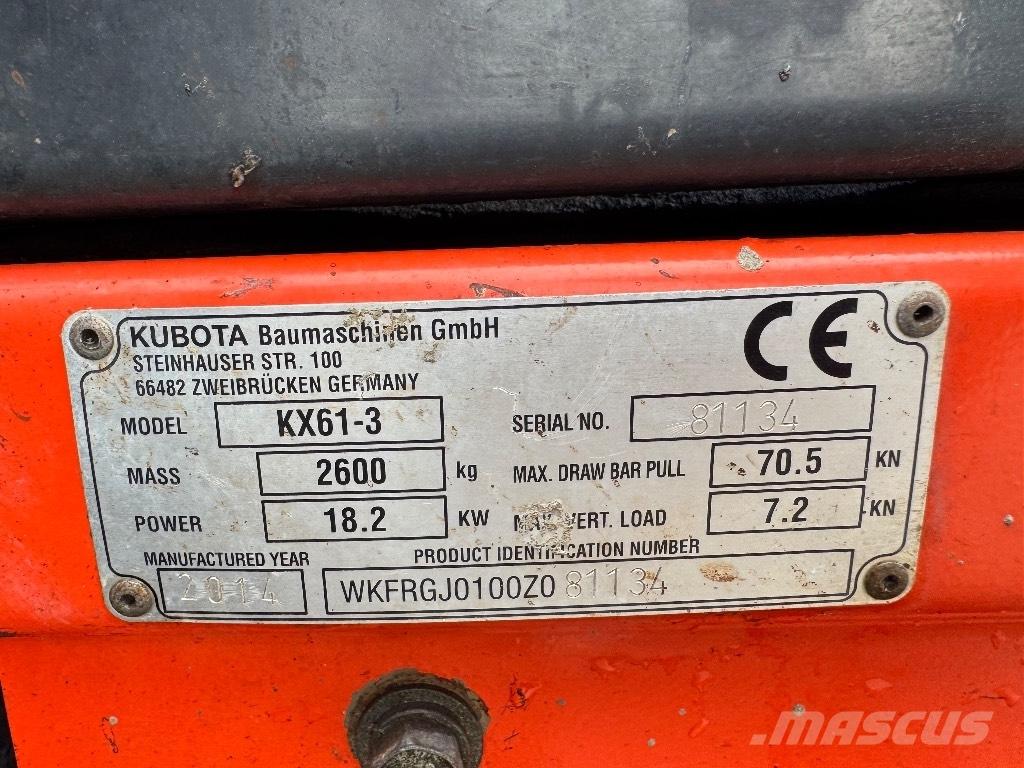 Kubota KX 61-3 Mini excavatoare < 7t