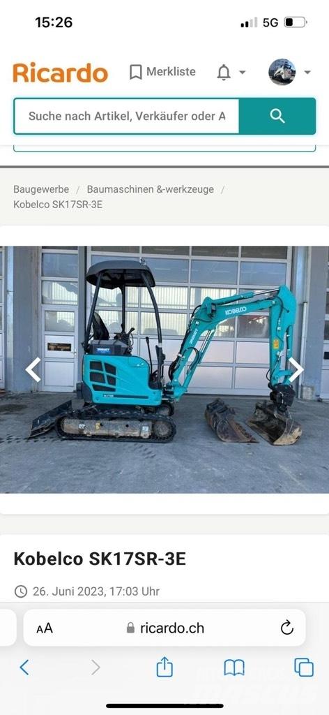 Kobelco SK17SR-3E Mini excavatoare < 7t