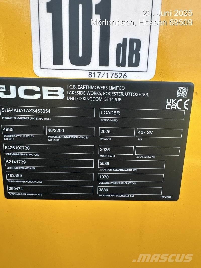 JCB 407 Incarcator pe pneuri