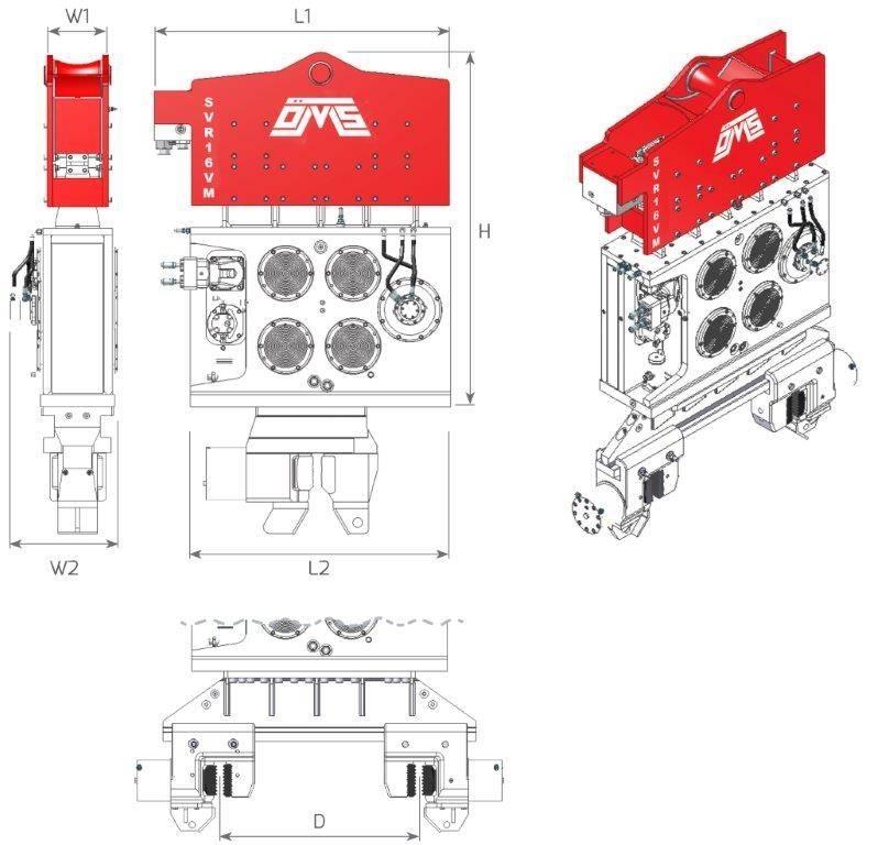  SVR 16VM Vibratoare forare piloni