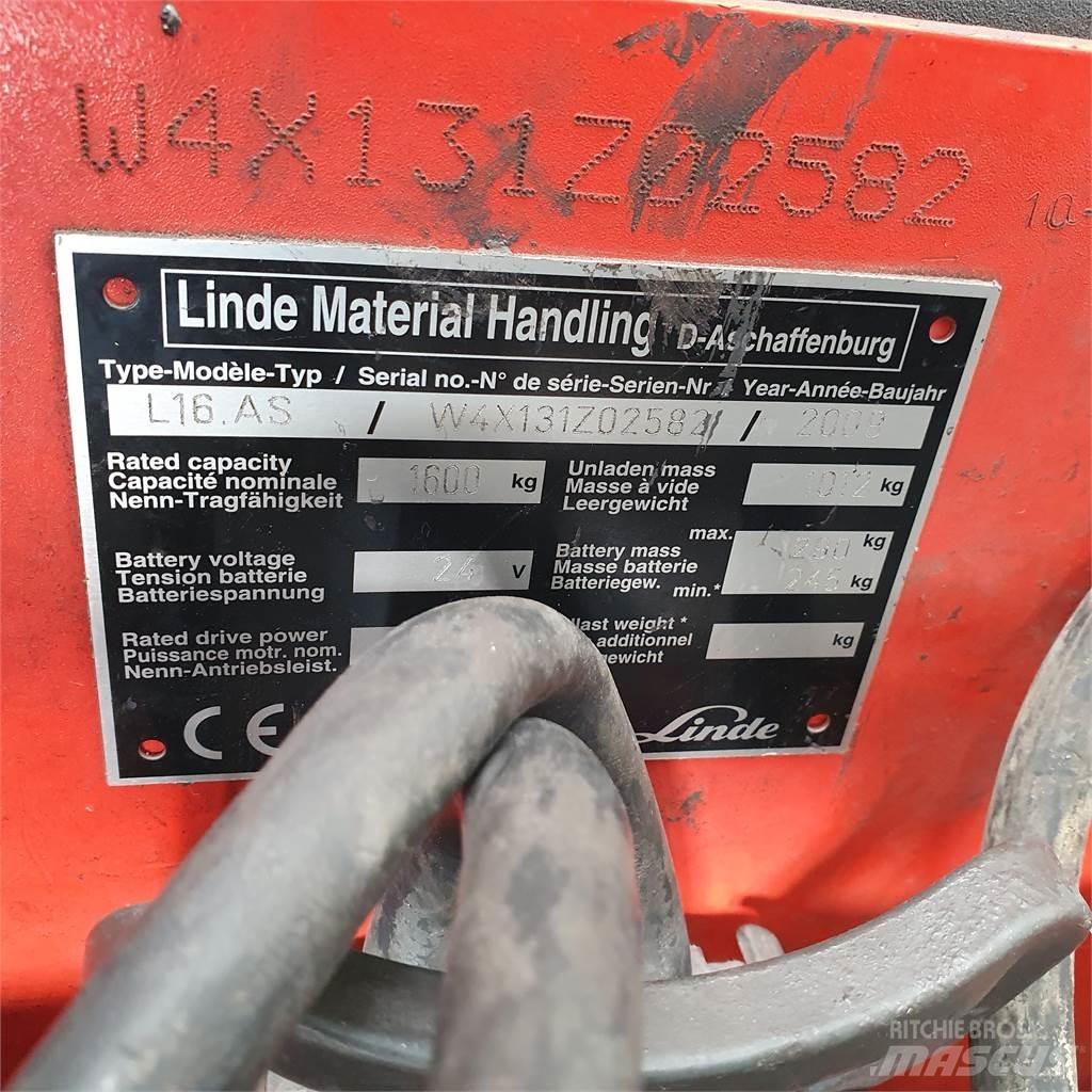 Linde L16AS Transpaleta manuala