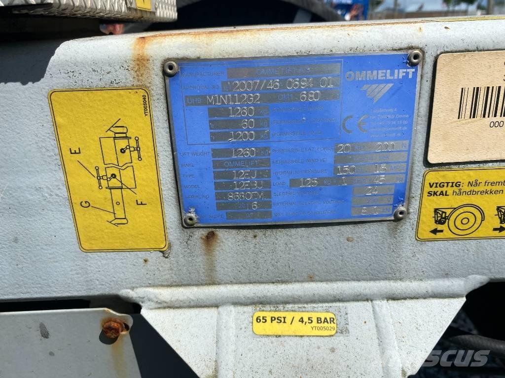 Omme Mini 12 EBJ Platforme aeriene montate pe remorca