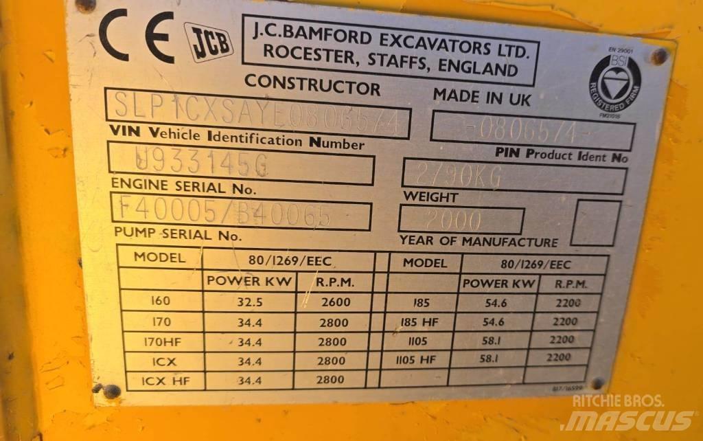 JCB 1 CX Buldoexcavatoare