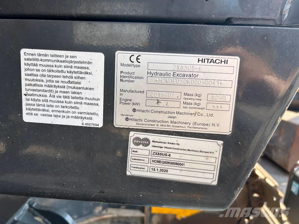Hitachi ZX85US-6 BL Excavatoare 7t - 12t