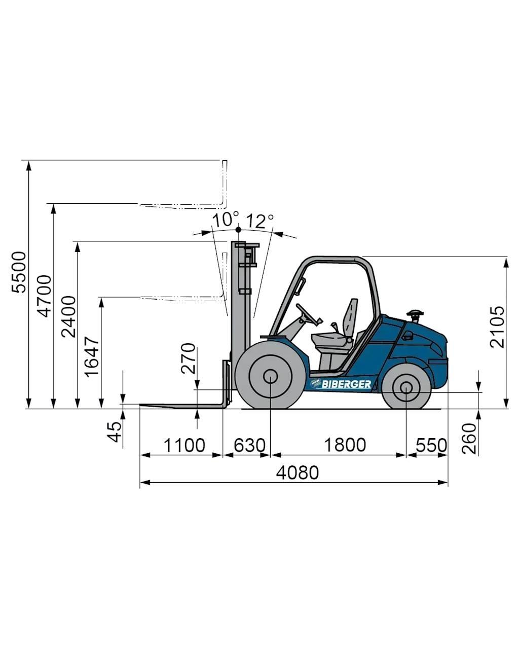 Manitou MSI 30 Stivuitor diesel