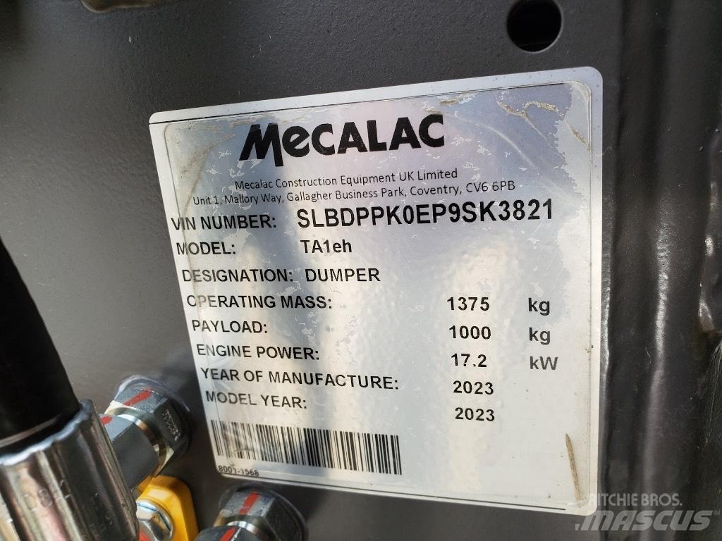 Mecalac TA1EH Minitractor de teren