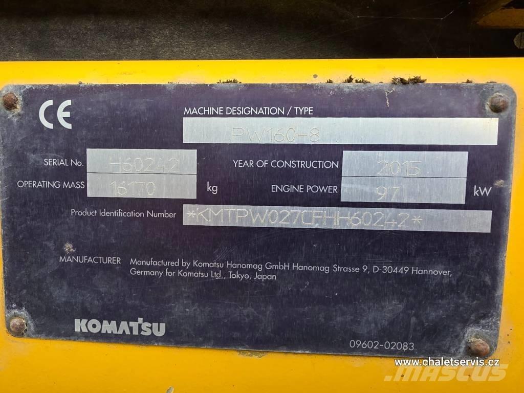 Komatsu PW 160 Excavatoare cu roti