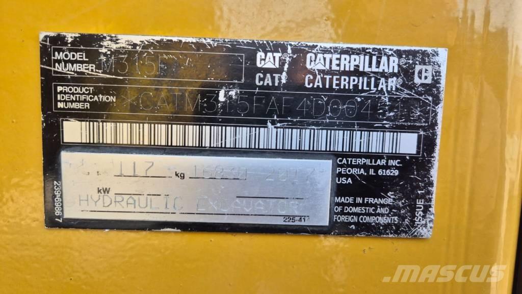CAT M 315 F Excavatoare cu roti
