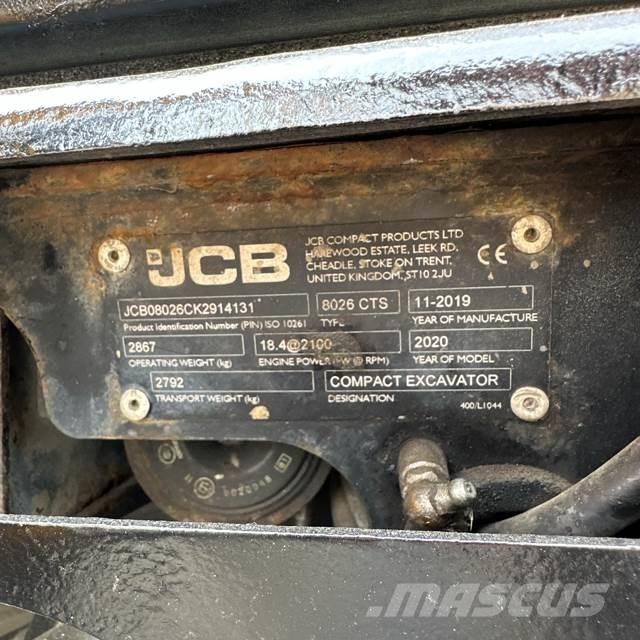 JCB 8026 Mini excavatoare < 7t