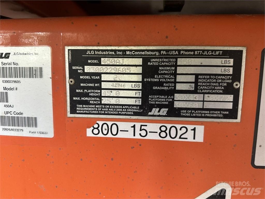 JLG 450 AJ Nacele cu brat articulat