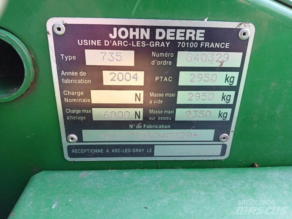 John Deere 735 Cositoare de iarba cu umidificator